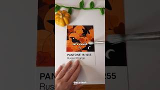 PANTONE postcard n°12 Varnishing 🍁 art artshorts illust illustration pantone [upl. by Akitnahs]