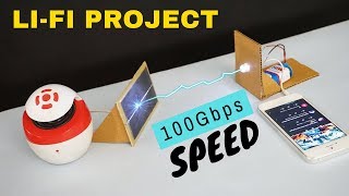 LiFi project  How to transmit data with light  Best School science project  Indian LifeHacker [upl. by Perlis]