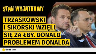 Donald problemem Donalda Trzaskowski i Sikorski wzięli się za łby Czarnek chce być jak Trump [upl. by Airamzul]