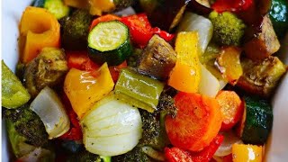 Easy oven roasted vegetables recipe [upl. by Corell]