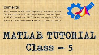 MATLAB TUTORIAL Class 5 Beginner to Advanced Level [upl. by Il]