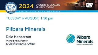 2024  Pilbara Minerals  Dale Henderson  Diggers amp Dealers [upl. by Airretal]