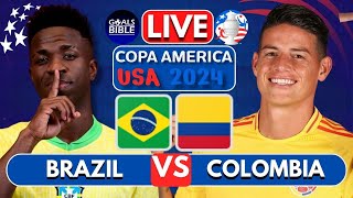 🔴BRAZIL vs COLOMBIA LIVE  COPA AMERICA 2024  Full Match LIVE Today [upl. by Valenza]