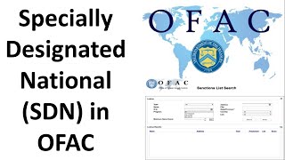 WHAT is Specially Designated National SDN in OFAC  How amp WHY to identify SDN in Banks [upl. by Eatnoled]