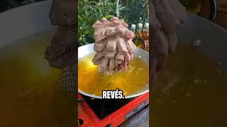 ¡Fritura de carne😮 shortsvideo [upl. by Iatnohs]