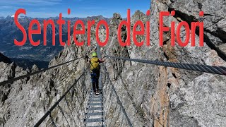 VIA FERRATA SENTIERO DEI FIORI in senso orario con Cima Payer [upl. by Cookie]