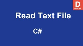 C Read Text File [upl. by Maxentia486]