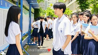 Arrogant Boy😈fall in love🥵with cute classmate❤️New Korean Mix Hindi songs❤️Chinese Mix Hindi songs❤️ [upl. by Mitzl449]