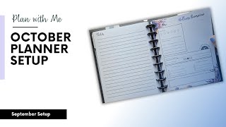 Plan With Me Oct Planner Setup [upl. by Lust871]