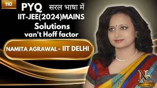 Vant Hoff factor Solutions chemistry  Previous years questions JEE 2024  IIT DELHI [upl. by Enimajneb]