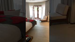 Room Tour of the Beach Villa with Pool at W Maldives maldives travel discovermaldives [upl. by Jonme943]