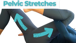 4 Pelvic Floor Stretches that Relax TIGHT Pelvic Floor Muscles  PHYSIO Beginners Routine [upl. by Aniara]