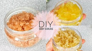 3 DIY  GOMMAGES CORPS MAISON  Body Scrubs  Realferiel [upl. by Elinad]