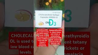 Cholecalciferol softgel capsules 60000 iu  vitamin d3 uses  calciferol [upl. by Tali]