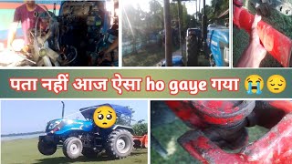 Tractor 😭 aj kharap 😔 ho gaya subscribe YouTube tractor farming automobile sonalika [upl. by Towny]