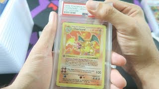 HOLY GRAIL 1ST EDITION SHADOWLESS CHARIZARD  PSA GRADED POKEMON CARD RETURNS 14 [upl. by Seldun]