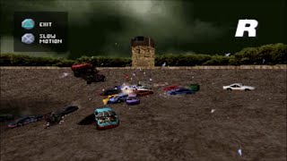 Destruction Derby 2 PS1 Total Destruction [upl. by Aivatnwahs]