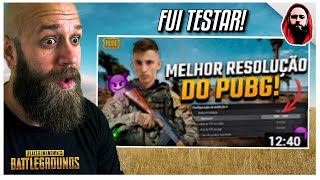 TESTEI A NOVA RESOLUÇÃO DE TELA DO FROGMAN NO PUBG [upl. by Kentigera]