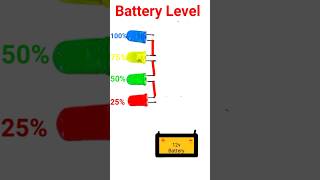 Battery level meter at home diy battery experiment shorts [upl. by Einatirb906]