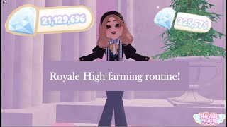 Royale High Farming Routine  Royale High  Roblox [upl. by East]