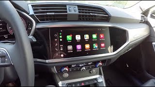 All New 2020 Audi Q3 Wireless Apple CarPlay Tutorial Huge Improvement [upl. by Lindbom882]