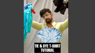 Tie amp Dye TShirt Tutorial👕 Shorts Tiedye [upl. by Neehar]