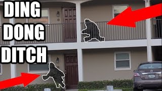 GHILLIE SUIT DING DONG DITCH April Fools Day Pranks  JOOGSQUAD PPJT [upl. by Ramedlaw]