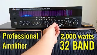 Joson Star Professional Amplifier Review and Soundtest  2000watts PMPO [upl. by Searle943]