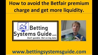 How to avoid Betfair premium charge and get more liquidity [upl. by Kiyohara918]