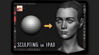 Sculpting Head On Ipad  Nomad Sculpt [upl. by Hammer]