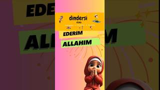 TEŞEKKÜR EDERİM ALLAHIM İlahisi  dindersivideo çocukilahileri [upl. by Elleirbag742]