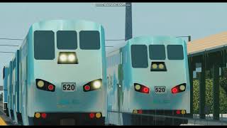 ROScale TriRail Train Sim Railfanning CSX AMTK TriRail [upl. by Rebeka]