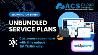 ACS WOW Factor Series  Net2phone Unbundled Service Plans [upl. by Queena]