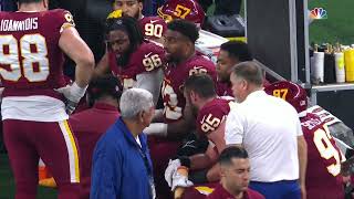 Punch Thrown On Washington Sideline vs Cowboys [upl. by Zaraf]