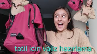 TATIL ICIN VALIZ HAZIRLAMA VLOG İSTEK  ELIFSU ON YOUR YT★♥︎ [upl. by Lidda]