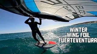 Winter Wing foil Fuerteventura [upl. by Maxama]