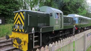 WEST SOMERSET RAILWAY SUMMER DIESEL FESTIVAL AT CROWCOMBE STATION 8 JUNE 2024 [upl. by Tsuda786]