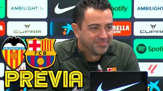 RUEDA PRENSA XAVI VALENCIA CF v FC BARCELONA [upl. by Ahsiryt781]