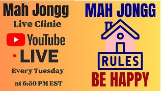 How to Play Mah Jongg HOUSE RULES Table Rules Live Clinic 2023 1024 i♥️mahj mahjong houserules [upl. by Eenhpad]