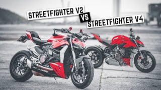 Ducati STREETFIGHTER V2 vs V4 ALL YOU NEED TO KNOW [upl. by Windsor]