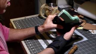 Part 1112 Wet Molding a Lined Leather Holster [upl. by Eniluqcaj598]