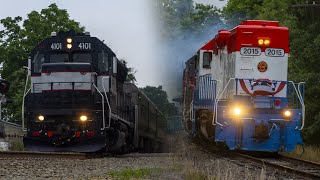 NJ Transit 4101 on the ACRL amp Chasing the Cape May Seashore Lines quotFireworks Expressquot 7123 [upl. by Rurik547]