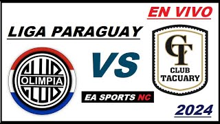 🔴Olimpia vs Tacuary en vivo  Liga Apertura Paraguay [upl. by Eciuqram]