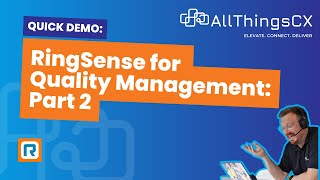 RingSense for Quality Management Part 2 3 minute demo [upl. by Sadonia296]