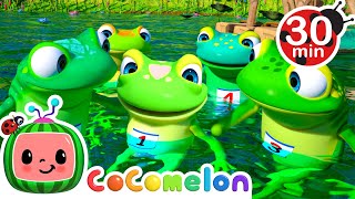 Five Little Speckled Frogs  CoComelon Loops  Nursery Rhymes amp Kids Songs [upl. by Nyrhtak]