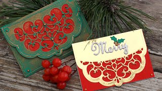 25 DAYS OF CHRISTMAS 2021  DAY 17  Mini Card with a Matching Envelope [upl. by Blase363]