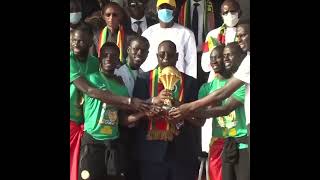 INCREDIBLE SCENES 🥳️ Senegal’s AFCON victory parade through Dakar is something else  shorts [upl. by Cavuoto390]