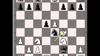 Šahovska zabava davanjem MATA  MacKENZIE vs HOLLINS Becki gambit  479 [upl. by Berny]