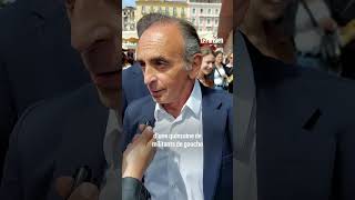 Eric Zemmour frappe une femme qui vient de lui jeter un œuf sur un marché en Corse [upl. by Destinee]