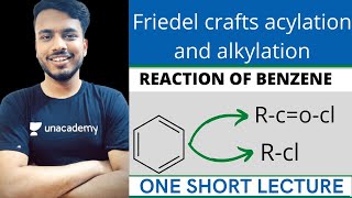 friedel crafts alkylation and acylation mechanism  reaction of benzene  reaction of benzene sgsir [upl. by Pussej]